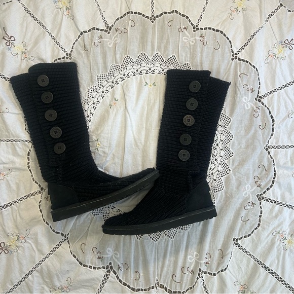 UGG Shoes - Black knit Uggs